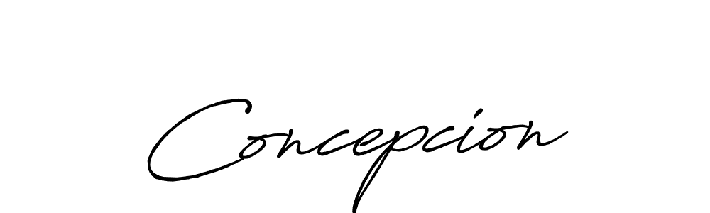 How to make Concepcion name signature. Use Antro_Vectra_Bolder style for creating short signs online. This is the latest handwritten sign. Concepcion signature style 7 images and pictures png