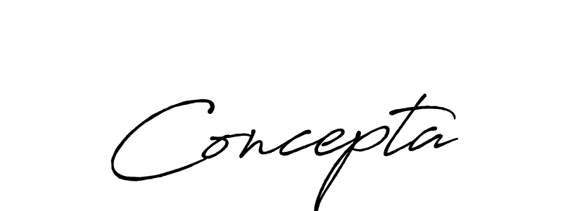 See photos of Concepta official signature by Spectra . Check more albums & portfolios. Read reviews & check more about Antro_Vectra_Bolder font. Concepta signature style 7 images and pictures png