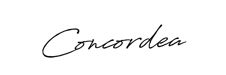 Similarly Antro_Vectra_Bolder is the best handwritten signature design. Signature creator online .You can use it as an online autograph creator for name Concordea. Concordea signature style 7 images and pictures png