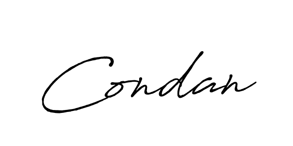 Use a signature maker to create a handwritten signature online. With this signature software, you can design (Antro_Vectra_Bolder) your own signature for name Condan. Condan signature style 7 images and pictures png