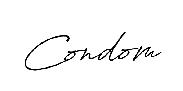 Use a signature maker to create a handwritten signature online. With this signature software, you can design (Antro_Vectra_Bolder) your own signature for name Condom. Condom signature style 7 images and pictures png