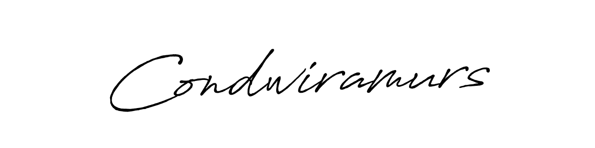 Use a signature maker to create a handwritten signature online. With this signature software, you can design (Antro_Vectra_Bolder) your own signature for name Condwiramurs. Condwiramurs signature style 7 images and pictures png