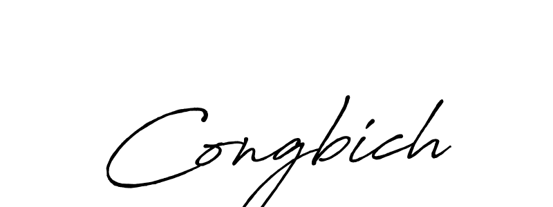It looks lik you need a new signature style for name Congbich. Design unique handwritten (Antro_Vectra_Bolder) signature with our free signature maker in just a few clicks. Congbich signature style 7 images and pictures png