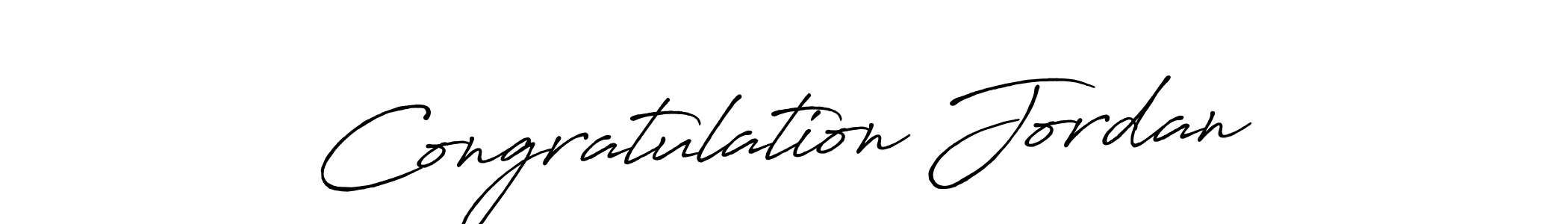 Also we have Congratulation Jordan name is the best signature style. Create professional handwritten signature collection using Antro_Vectra_Bolder autograph style. Congratulation Jordan signature style 7 images and pictures png