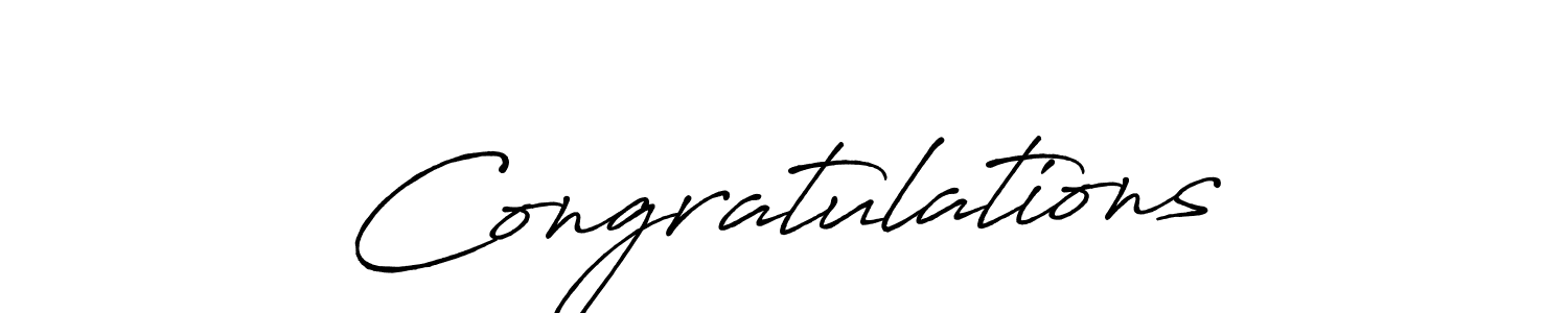 Design your own signature with our free online signature maker. With this signature software, you can create a handwritten (Antro_Vectra_Bolder) signature for name Congratulations. Congratulations signature style 7 images and pictures png