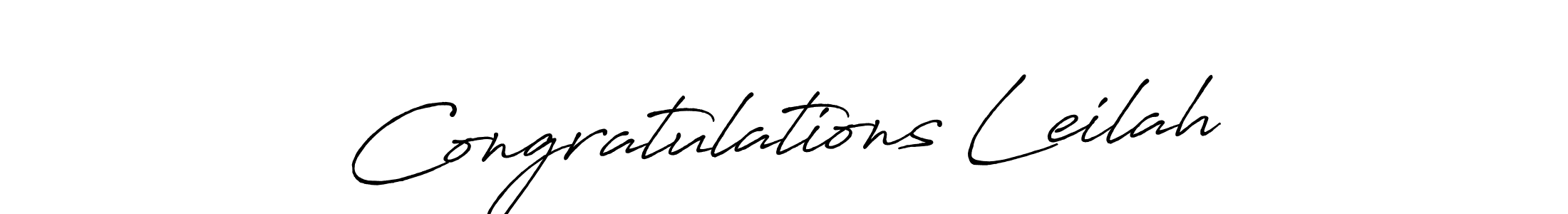 You should practise on your own different ways (Antro_Vectra_Bolder) to write your name (Congratulations Leilah) in signature. don't let someone else do it for you. Congratulations Leilah signature style 7 images and pictures png