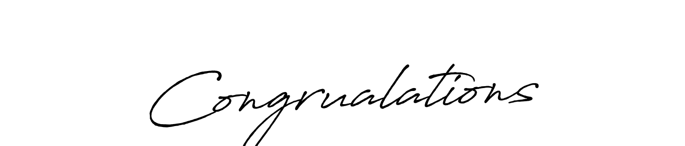 Make a beautiful signature design for name Congrualations. With this signature (Antro_Vectra_Bolder) style, you can create a handwritten signature for free. Congrualations signature style 7 images and pictures png