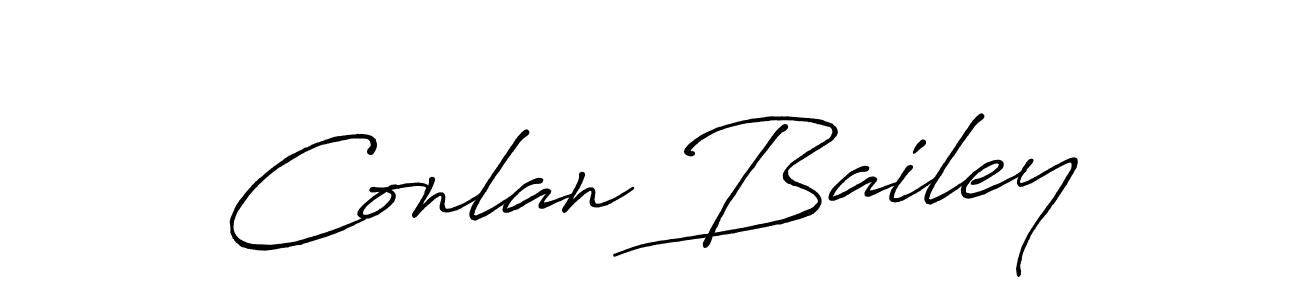 How to make Conlan Bailey name signature. Use Antro_Vectra_Bolder style for creating short signs online. This is the latest handwritten sign. Conlan Bailey signature style 7 images and pictures png