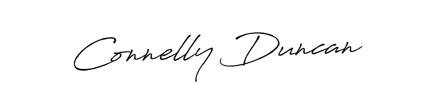 Similarly Antro_Vectra_Bolder is the best handwritten signature design. Signature creator online .You can use it as an online autograph creator for name Connelly Duncan. Connelly Duncan signature style 7 images and pictures png