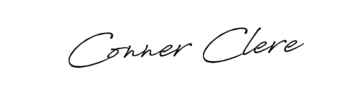 Make a beautiful signature design for name Conner Clere. With this signature (Antro_Vectra_Bolder) style, you can create a handwritten signature for free. Conner Clere signature style 7 images and pictures png