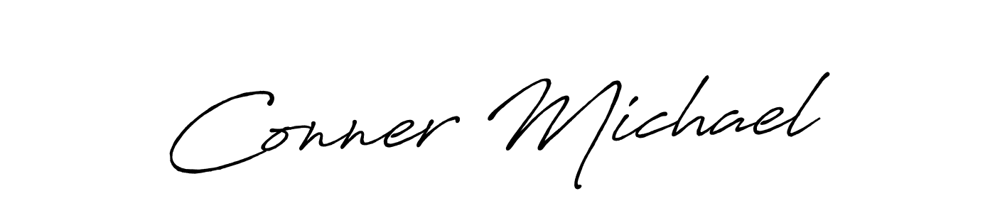 How to Draw Conner Michael signature style? Antro_Vectra_Bolder is a latest design signature styles for name Conner Michael. Conner Michael signature style 7 images and pictures png