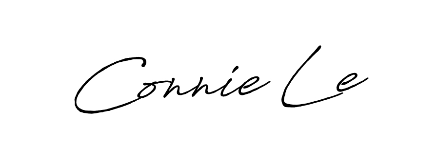 Similarly Antro_Vectra_Bolder is the best handwritten signature design. Signature creator online .You can use it as an online autograph creator for name Connie Le. Connie Le signature style 7 images and pictures png