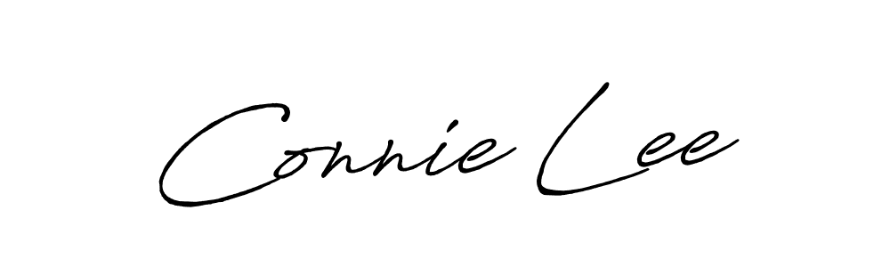 if you are searching for the best signature style for your name Connie Lee. so please give up your signature search. here we have designed multiple signature styles  using Antro_Vectra_Bolder. Connie Lee signature style 7 images and pictures png