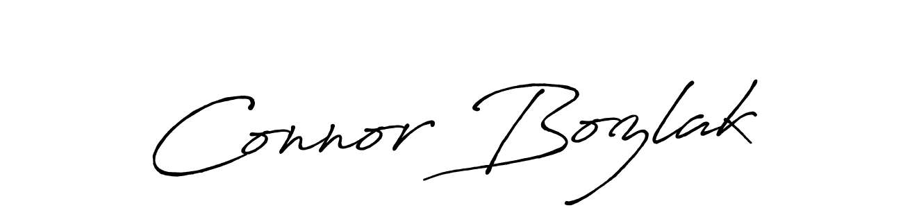 Connor Bozlak stylish signature style. Best Handwritten Sign (Antro_Vectra_Bolder) for my name. Handwritten Signature Collection Ideas for my name Connor Bozlak. Connor Bozlak signature style 7 images and pictures png