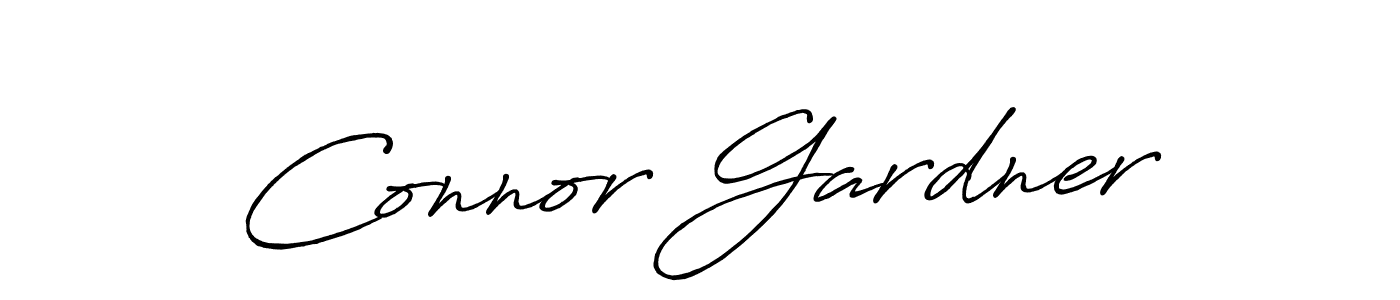 Connor Gardner stylish signature style. Best Handwritten Sign (Antro_Vectra_Bolder) for my name. Handwritten Signature Collection Ideas for my name Connor Gardner. Connor Gardner signature style 7 images and pictures png