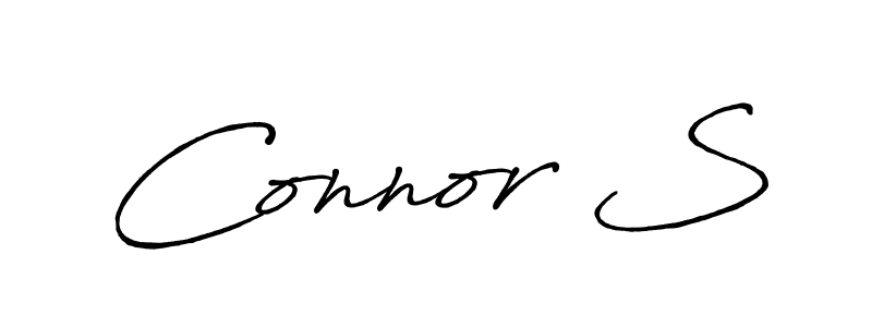 Connor S stylish signature style. Best Handwritten Sign (Antro_Vectra_Bolder) for my name. Handwritten Signature Collection Ideas for my name Connor S. Connor S signature style 7 images and pictures png