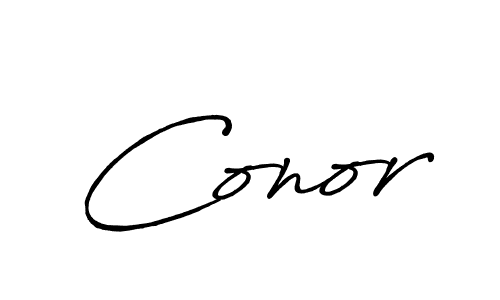 You should practise on your own different ways (Antro_Vectra_Bolder) to write your name (Conor) in signature. don't let someone else do it for you. Conor signature style 7 images and pictures png