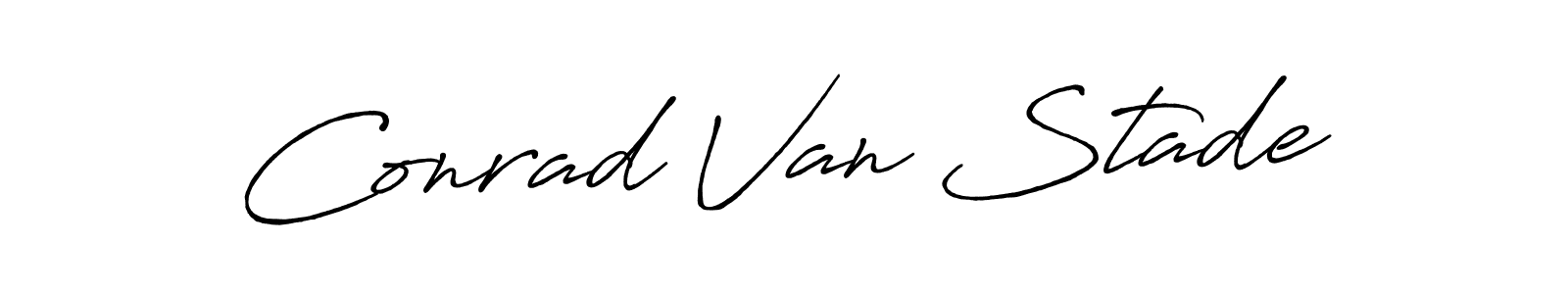 Make a short Conrad Van Stade signature style. Manage your documents anywhere anytime using Antro_Vectra_Bolder. Create and add eSignatures, submit forms, share and send files easily. Conrad Van Stade signature style 7 images and pictures png