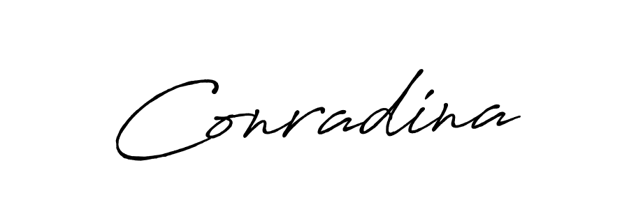 Once you've used our free online signature maker to create your best signature Antro_Vectra_Bolder style, it's time to enjoy all of the benefits that Conradina name signing documents. Conradina signature style 7 images and pictures png