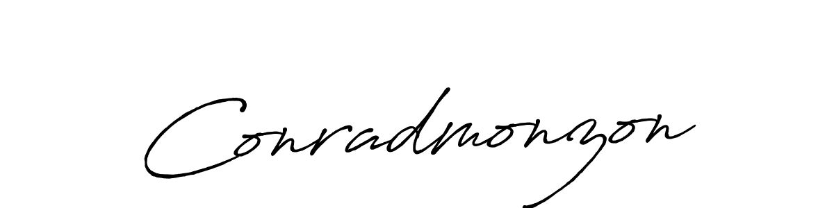 Similarly Antro_Vectra_Bolder is the best handwritten signature design. Signature creator online .You can use it as an online autograph creator for name Conradmonzon. Conradmonzon signature style 7 images and pictures png