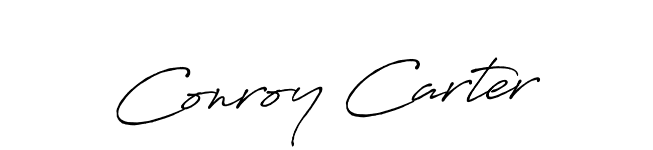 It looks lik you need a new signature style for name Conroy Carter. Design unique handwritten (Antro_Vectra_Bolder) signature with our free signature maker in just a few clicks. Conroy Carter signature style 7 images and pictures png