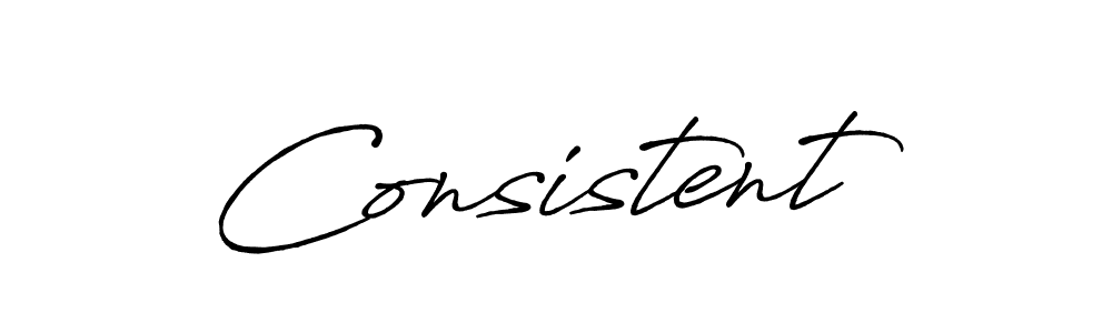 It looks lik you need a new signature style for name Consistent. Design unique handwritten (Antro_Vectra_Bolder) signature with our free signature maker in just a few clicks. Consistent signature style 7 images and pictures png