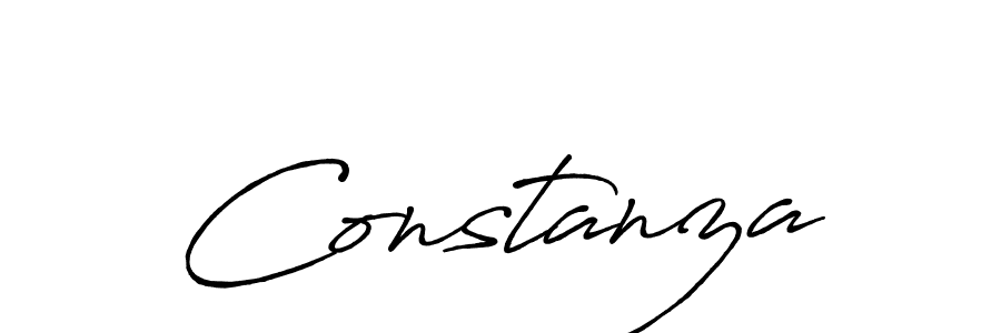 How to make Constanza signature? Antro_Vectra_Bolder is a professional autograph style. Create handwritten signature for Constanza name. Constanza signature style 7 images and pictures png