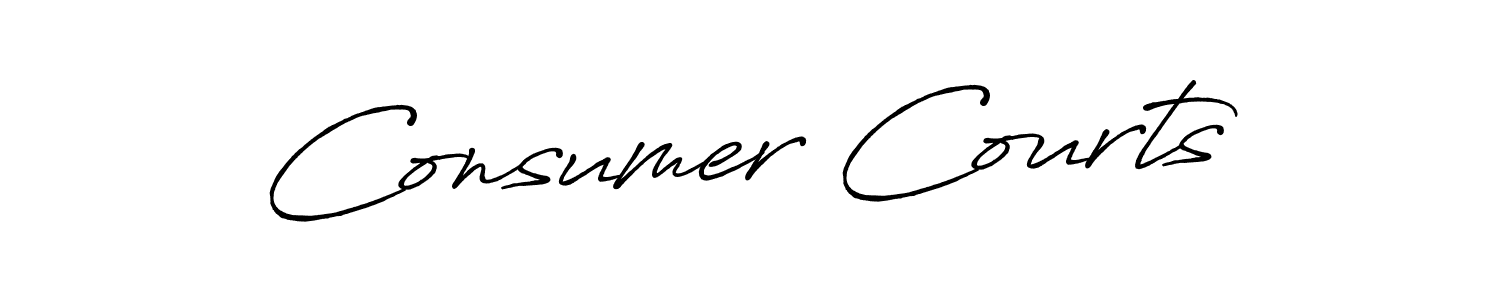 Design your own signature with our free online signature maker. With this signature software, you can create a handwritten (Antro_Vectra_Bolder) signature for name Consumer Courts. Consumer Courts signature style 7 images and pictures png