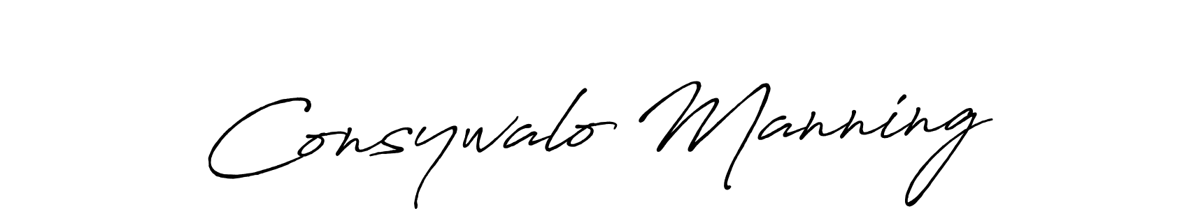Make a beautiful signature design for name Consywalo Manning. Use this online signature maker to create a handwritten signature for free. Consywalo Manning signature style 7 images and pictures png