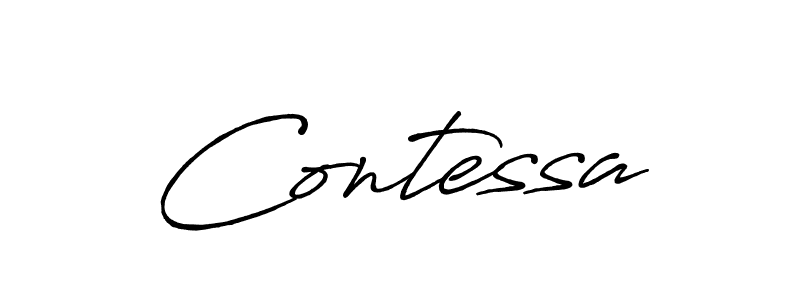 Make a beautiful signature design for name Contessa. Use this online signature maker to create a handwritten signature for free. Contessa signature style 7 images and pictures png