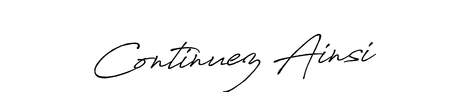 How to make Continuez Ainsi signature? Antro_Vectra_Bolder is a professional autograph style. Create handwritten signature for Continuez Ainsi name. Continuez Ainsi signature style 7 images and pictures png
