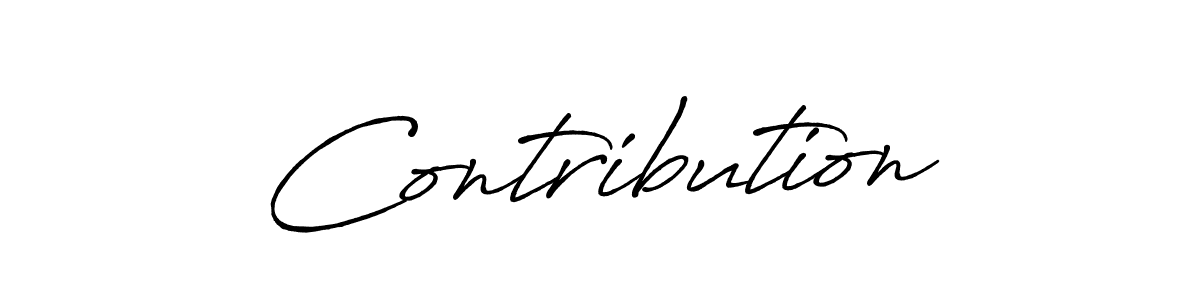 The best way (Antro_Vectra_Bolder) to make a short signature is to pick only two or three words in your name. The name Contribution include a total of six letters. For converting this name. Contribution signature style 7 images and pictures png