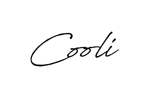You should practise on your own different ways (Antro_Vectra_Bolder) to write your name (Cooli) in signature. don't let someone else do it for you. Cooli signature style 7 images and pictures png