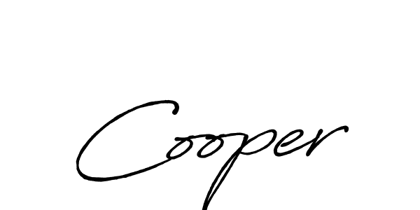 Make a beautiful signature design for name Cooper. With this signature (Antro_Vectra_Bolder) style, you can create a handwritten signature for free. Cooper signature style 7 images and pictures png
