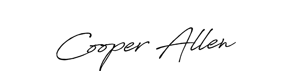 The best way (Antro_Vectra_Bolder) to make a short signature is to pick only two or three words in your name. The name Cooper Allen include a total of six letters. For converting this name. Cooper Allen signature style 7 images and pictures png