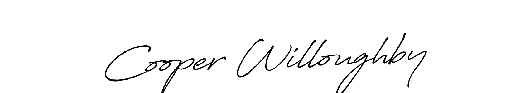 How to make Cooper Willoughby name signature. Use Antro_Vectra_Bolder style for creating short signs online. This is the latest handwritten sign. Cooper Willoughby signature style 7 images and pictures png