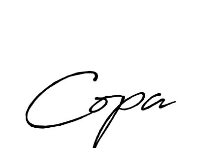 Once you've used our free online signature maker to create your best signature Antro_Vectra_Bolder style, it's time to enjoy all of the benefits that Copa name signing documents. Copa signature style 7 images and pictures png