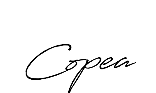 How to make Copea name signature. Use Antro_Vectra_Bolder style for creating short signs online. This is the latest handwritten sign. Copea signature style 7 images and pictures png