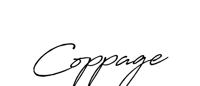 Make a beautiful signature design for name Coppage. Use this online signature maker to create a handwritten signature for free. Coppage signature style 7 images and pictures png