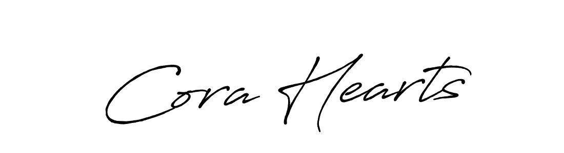 Also we have Cora Hearts name is the best signature style. Create professional handwritten signature collection using Antro_Vectra_Bolder autograph style. Cora Hearts signature style 7 images and pictures png