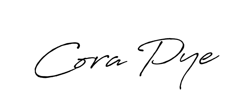 You should practise on your own different ways (Antro_Vectra_Bolder) to write your name (Cora Pye) in signature. don't let someone else do it for you. Cora Pye signature style 7 images and pictures png