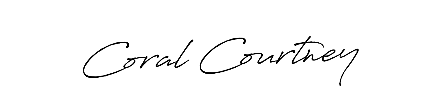 if you are searching for the best signature style for your name Coral Courtney. so please give up your signature search. here we have designed multiple signature styles  using Antro_Vectra_Bolder. Coral Courtney signature style 7 images and pictures png