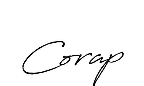 How to make Corap name signature. Use Antro_Vectra_Bolder style for creating short signs online. This is the latest handwritten sign. Corap signature style 7 images and pictures png