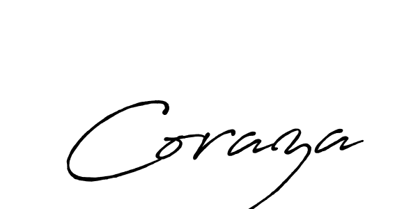 Create a beautiful signature design for name Coraza. With this signature (Antro_Vectra_Bolder) fonts, you can make a handwritten signature for free. Coraza signature style 7 images and pictures png