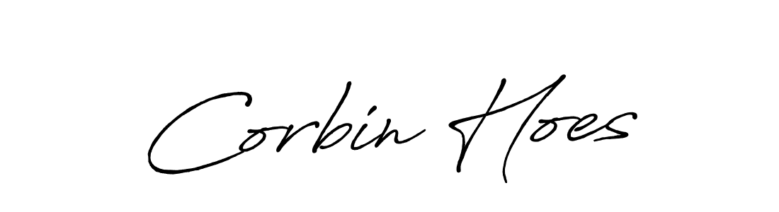 Create a beautiful signature design for name Corbin Hoes. With this signature (Antro_Vectra_Bolder) fonts, you can make a handwritten signature for free. Corbin Hoes signature style 7 images and pictures png