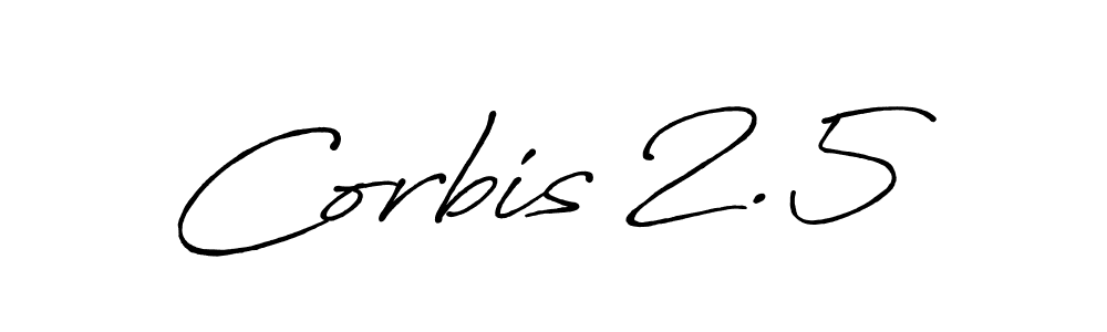 Corbis 2.5 stylish signature style. Best Handwritten Sign (Antro_Vectra_Bolder) for my name. Handwritten Signature Collection Ideas for my name Corbis 2.5. Corbis 2.5 signature style 7 images and pictures png