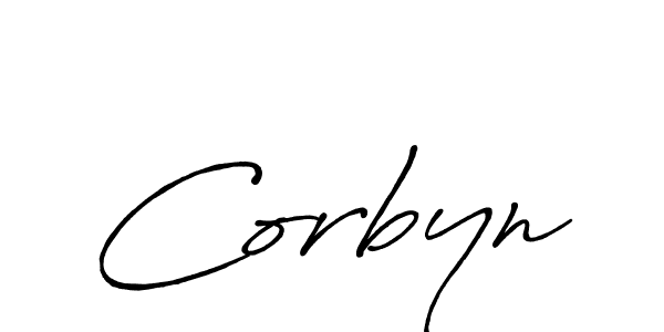 Create a beautiful signature design for name Corbyn. With this signature (Antro_Vectra_Bolder) fonts, you can make a handwritten signature for free. Corbyn signature style 7 images and pictures png