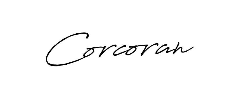 How to make Corcoran signature? Antro_Vectra_Bolder is a professional autograph style. Create handwritten signature for Corcoran name. Corcoran signature style 7 images and pictures png