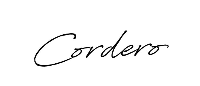 The best way (Antro_Vectra_Bolder) to make a short signature is to pick only two or three words in your name. The name Cordero include a total of six letters. For converting this name. Cordero signature style 7 images and pictures png