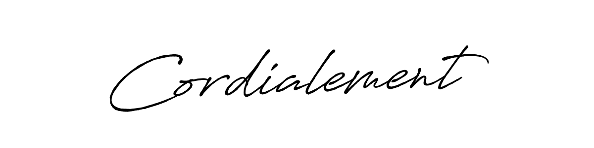 Also You can easily find your signature by using the search form. We will create Cordialement name handwritten signature images for you free of cost using Antro_Vectra_Bolder sign style. Cordialement signature style 7 images and pictures png